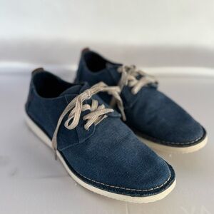 Toms Navy Preston Canvas Oxfords